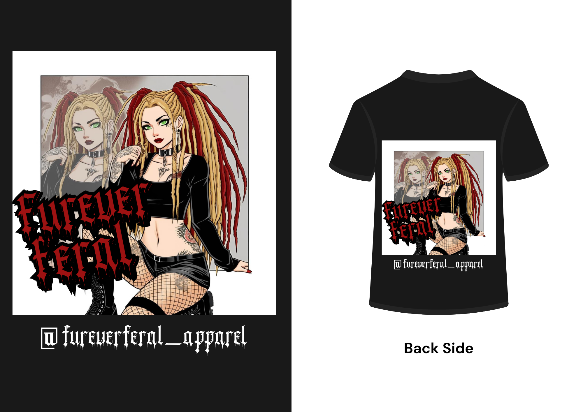 Anime Polaroid Unisex Tee Black