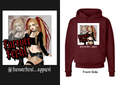 Anime Polaroid Unisex Hoodie Maroon