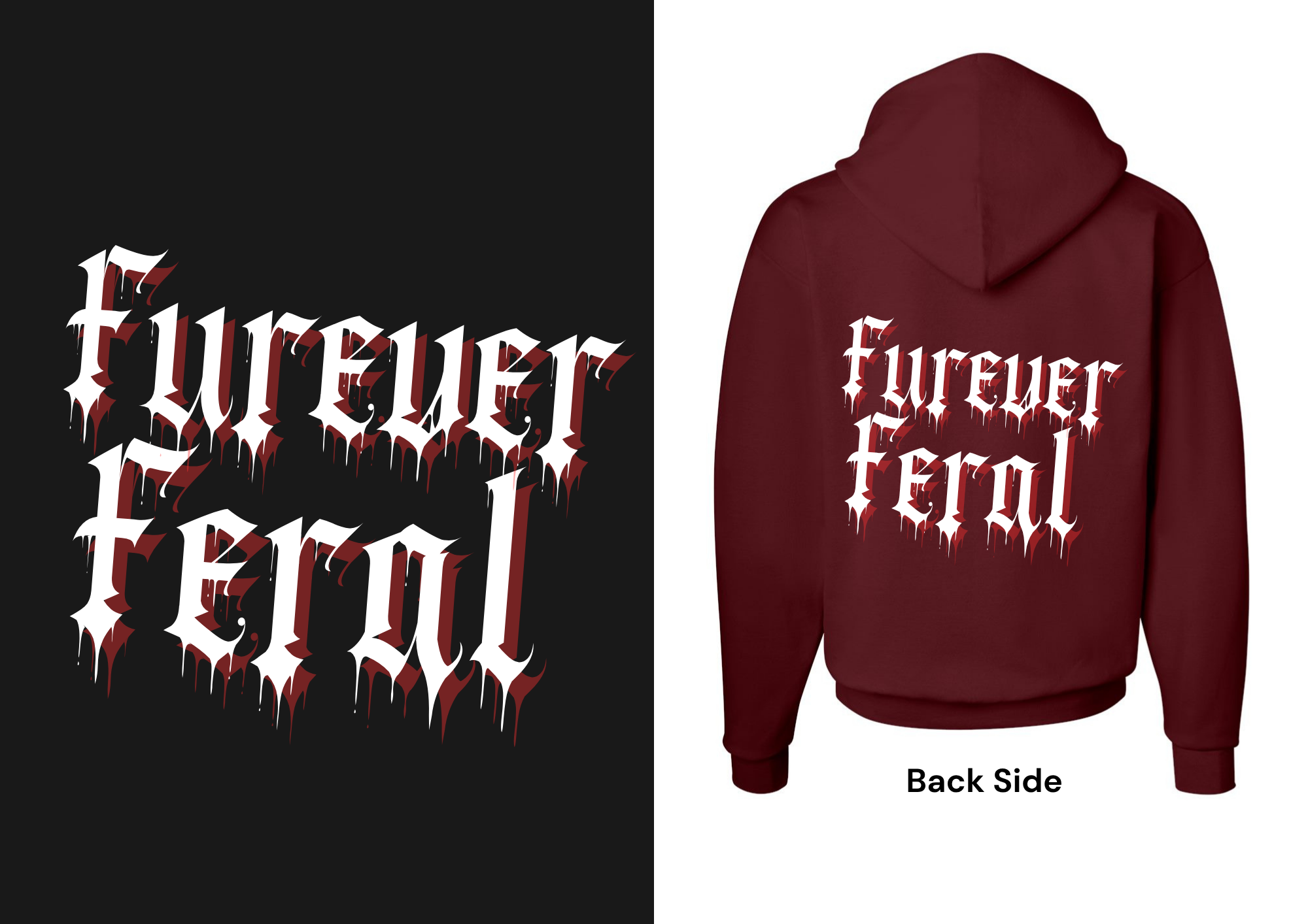 Anime Polaroid Unisex Hoodie Maroon