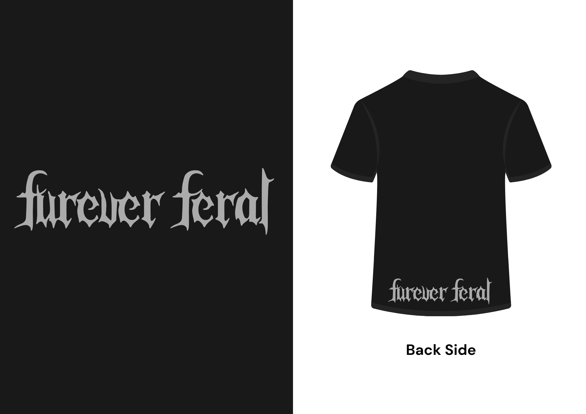 Stay Feral Heart Unisex Tee Black